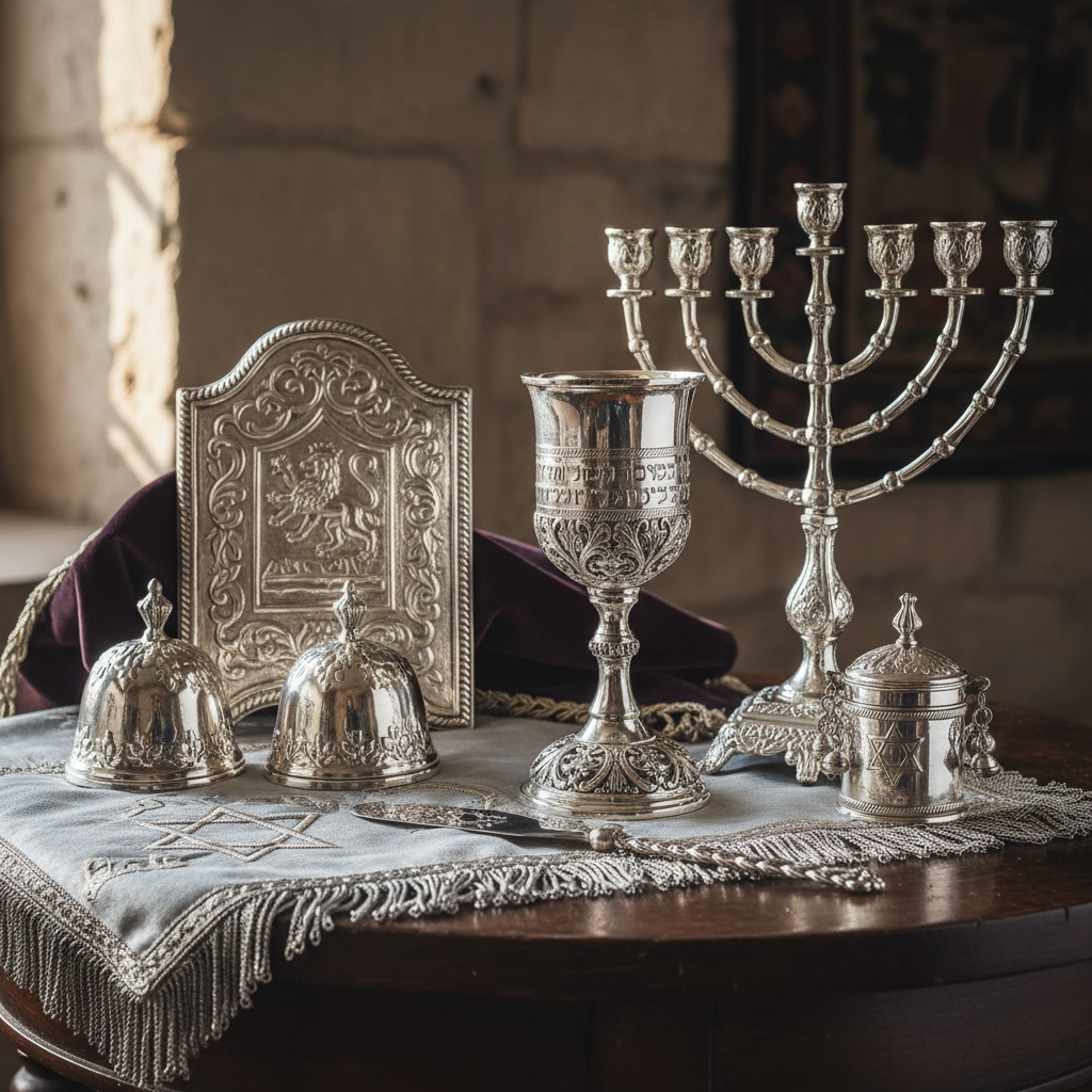 אמנות צורפות יהודית על-זמנית: חנוכיות מכסף טהור וסביבוני כסף ייחודיים בעבודת יד המשלבים מסורת עם נשמה